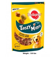 Pedigree Adult Dog Treats Tasty Minis Chicken And Duck Chunks 130 Gm